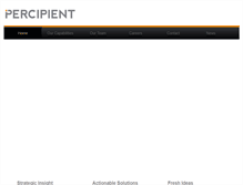 Tablet Screenshot of percipientllc.com